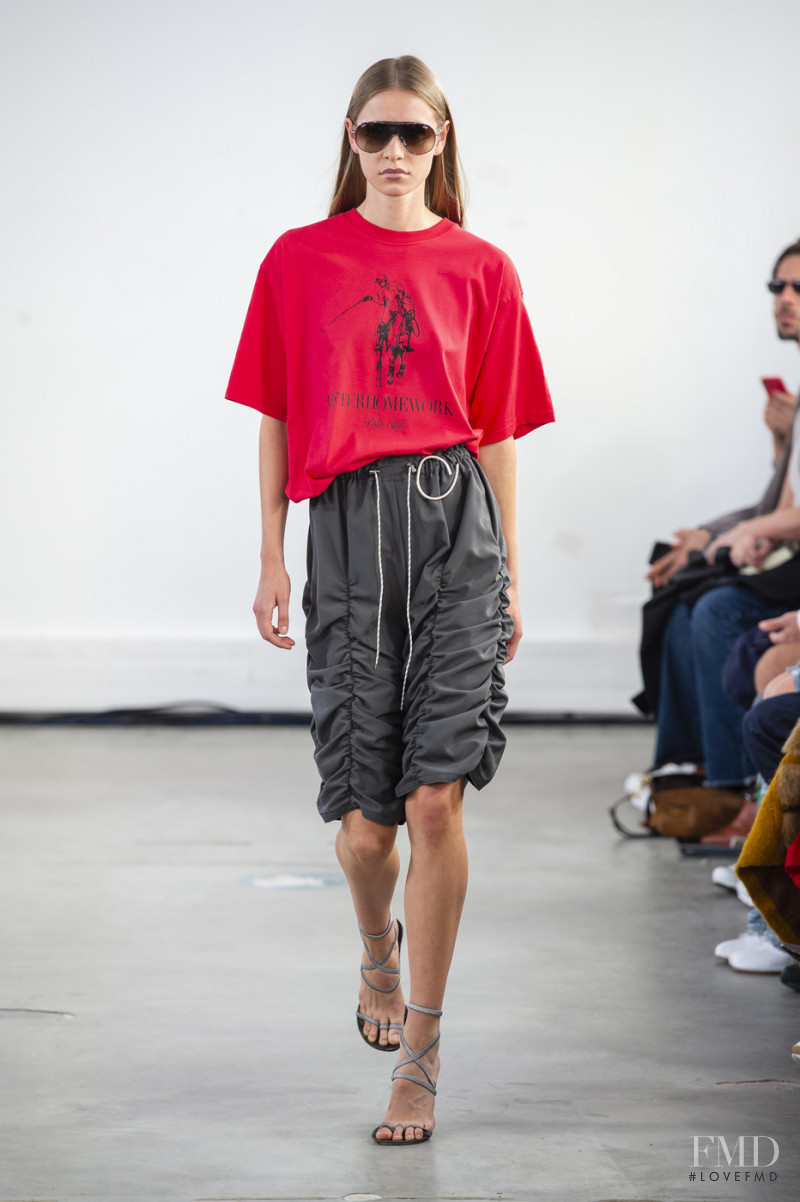 Michele De Smet featured in  the Afterhomework fashion show for Spring/Summer 2019