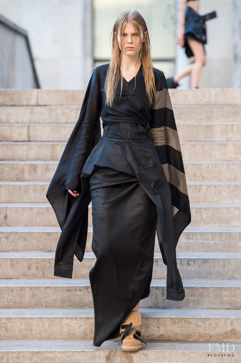 Estelle Nehring featured in  the Rick Owens fashion show for Spring/Summer 2019