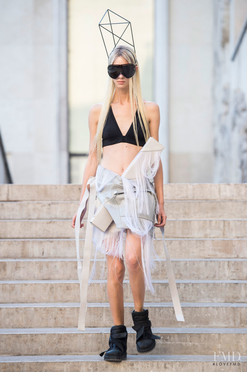 Sasha Knysh featured in  the Rick Owens fashion show for Spring/Summer 2019