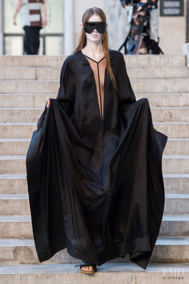 Julia Merkelbach featured in  the Rick Owens fashion show for Spring/Summer 2019