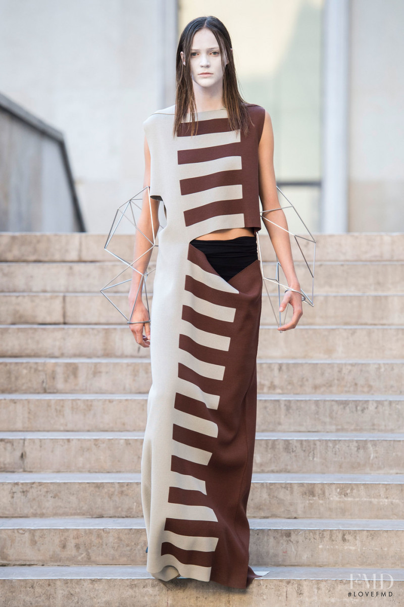 Anniek Verfaille featured in  the Rick Owens fashion show for Spring/Summer 2019