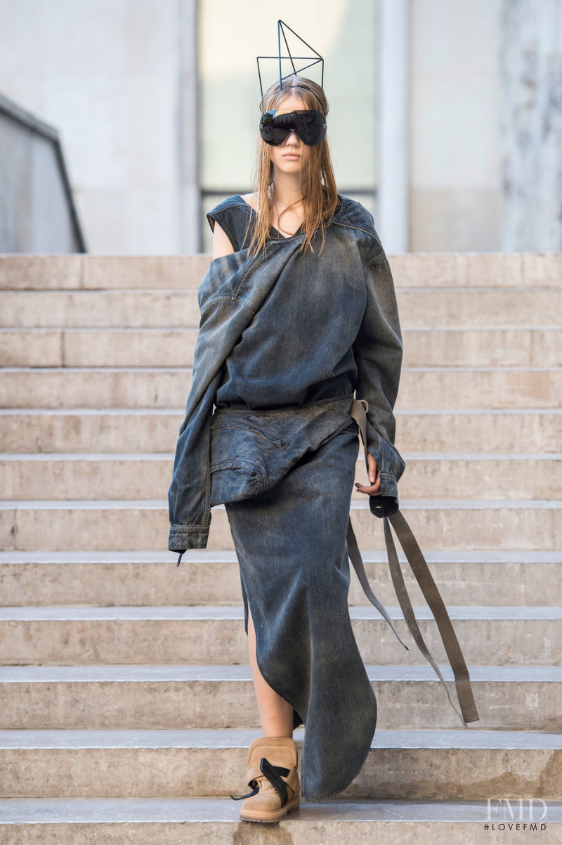 Maryna Horda featured in  the Rick Owens fashion show for Spring/Summer 2019