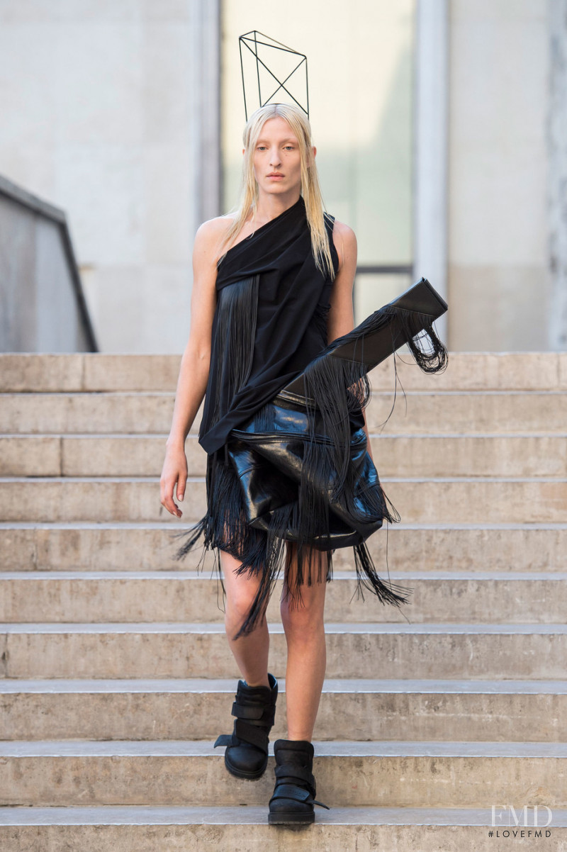 Maggie Maurer featured in  the Rick Owens fashion show for Spring/Summer 2019