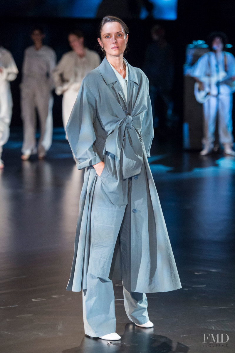 Tasha Tilberg featured in  the Christophe Lemaire fashion show for Spring/Summer 2019
