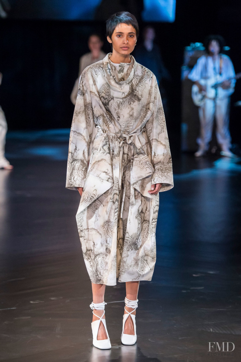 Ayesha Djwala featured in  the Christophe Lemaire fashion show for Spring/Summer 2019