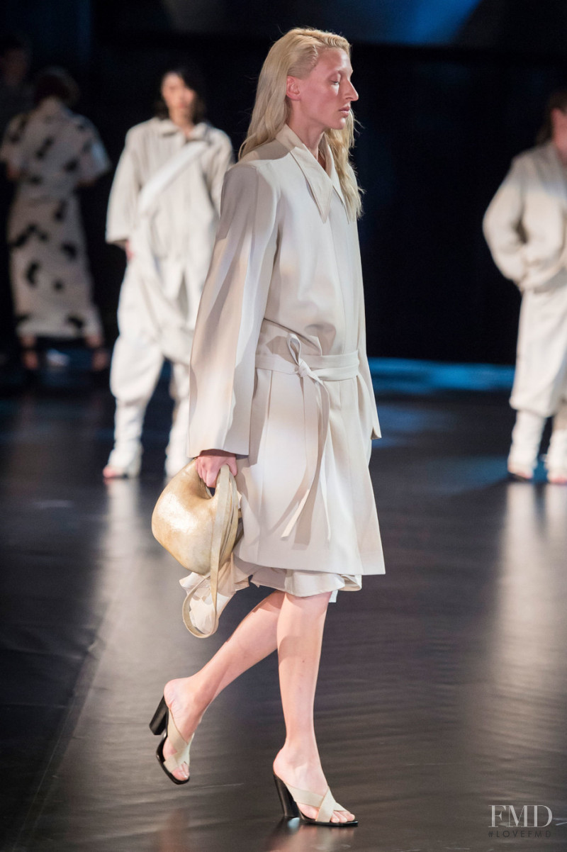 Maggie Maurer featured in  the Christophe Lemaire fashion show for Spring/Summer 2019
