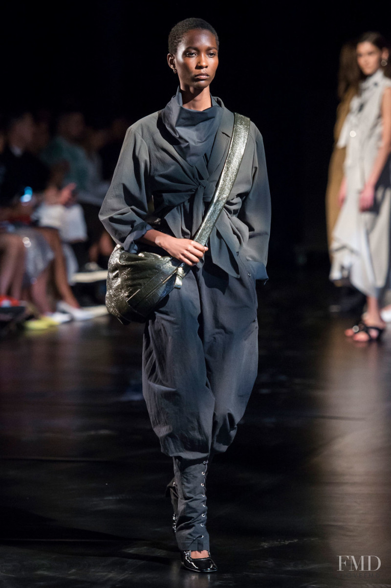 Mahany Pery featured in  the Christophe Lemaire fashion show for Spring/Summer 2019
