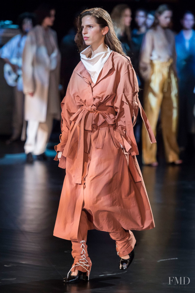 Hayett McCarthy featured in  the Christophe Lemaire fashion show for Spring/Summer 2019