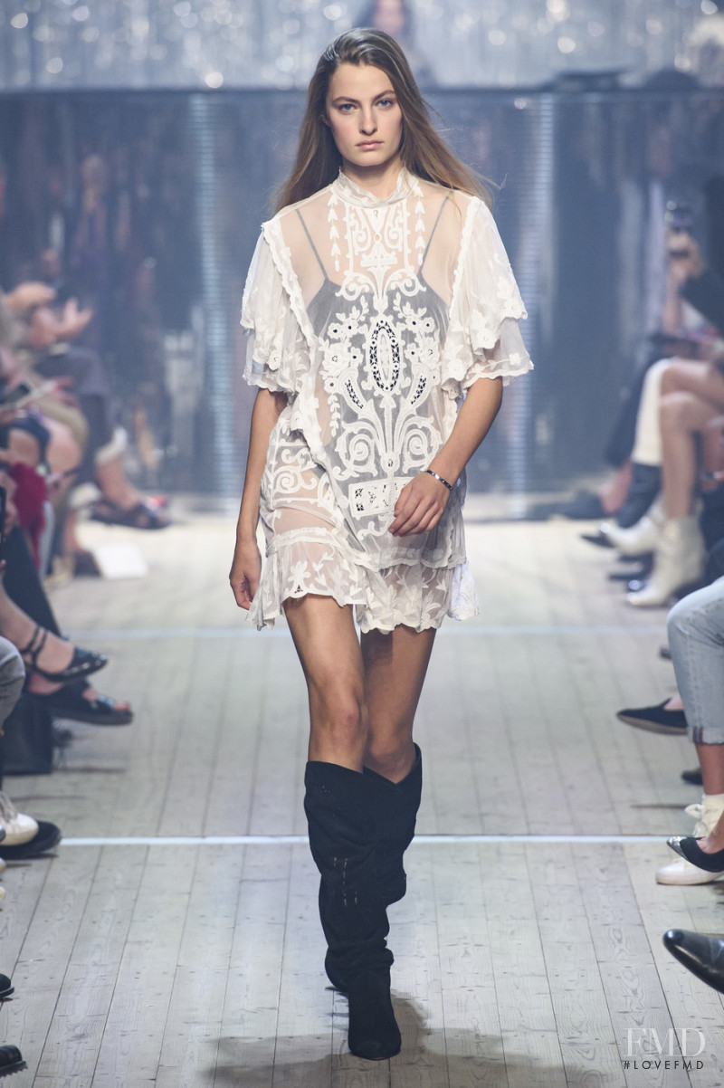 Felice Noordhoff featured in  the Isabel Marant fashion show for Spring/Summer 2019