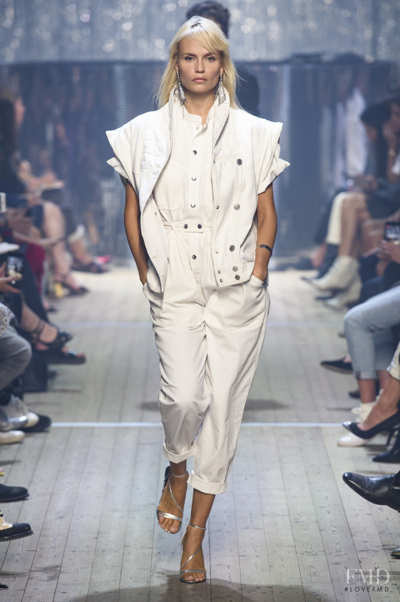 Natasha Poly featured in  the Isabel Marant fashion show for Spring/Summer 2019