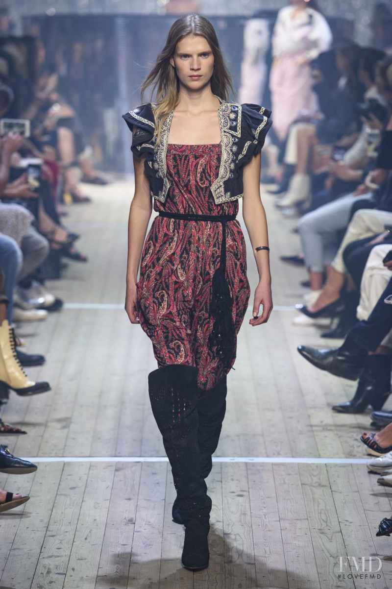 Sara Eirud featured in  the Isabel Marant fashion show for Spring/Summer 2019