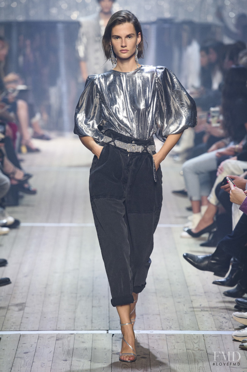 Giedre Dukauskaite featured in  the Isabel Marant fashion show for Spring/Summer 2019