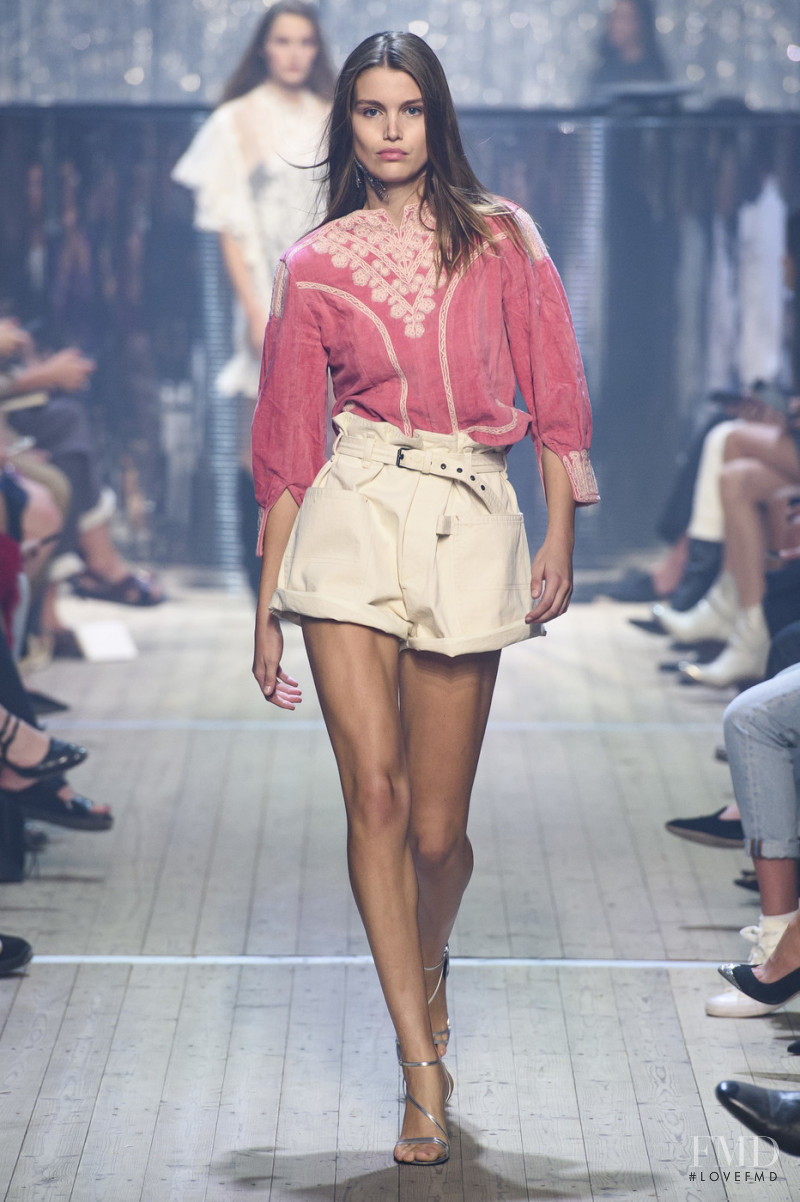 Luna Bijl featured in  the Isabel Marant fashion show for Spring/Summer 2019