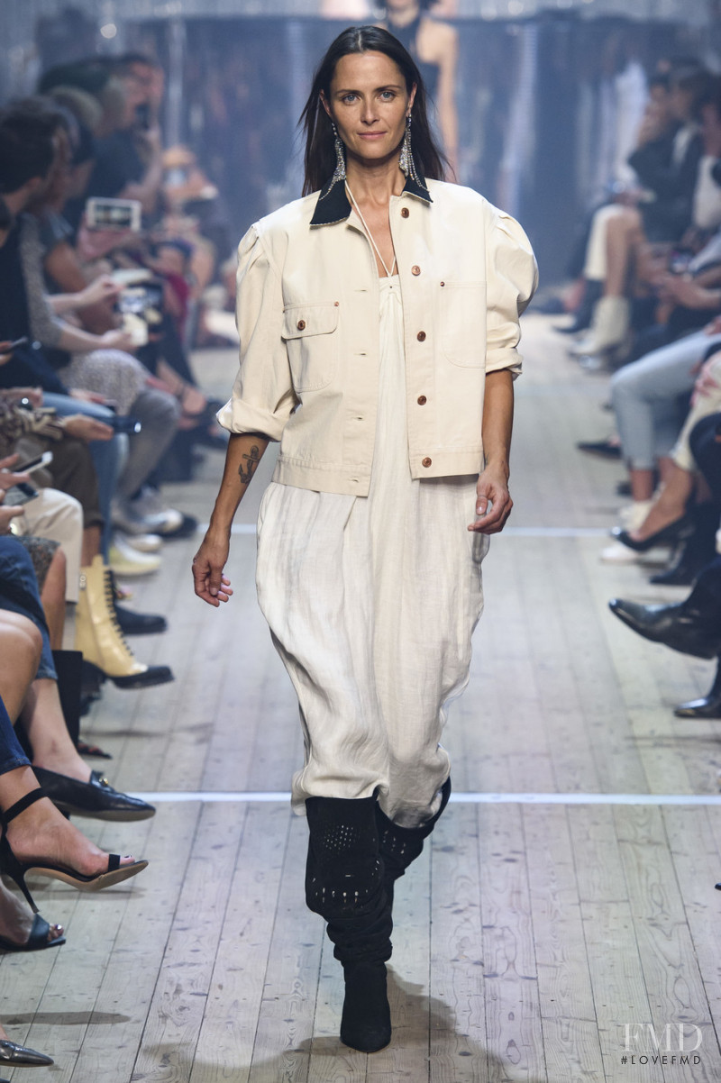 Tasha Tilberg featured in  the Isabel Marant fashion show for Spring/Summer 2019