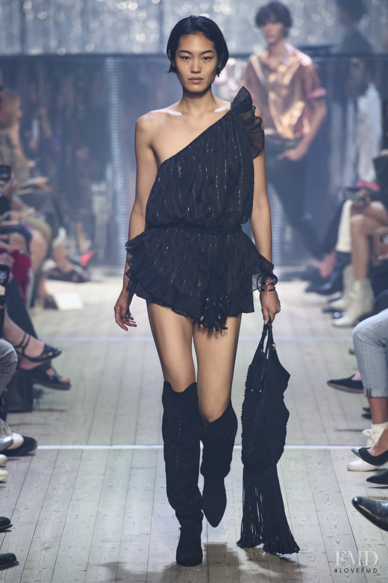 Chiharu Okunugi featured in  the Isabel Marant fashion show for Spring/Summer 2019