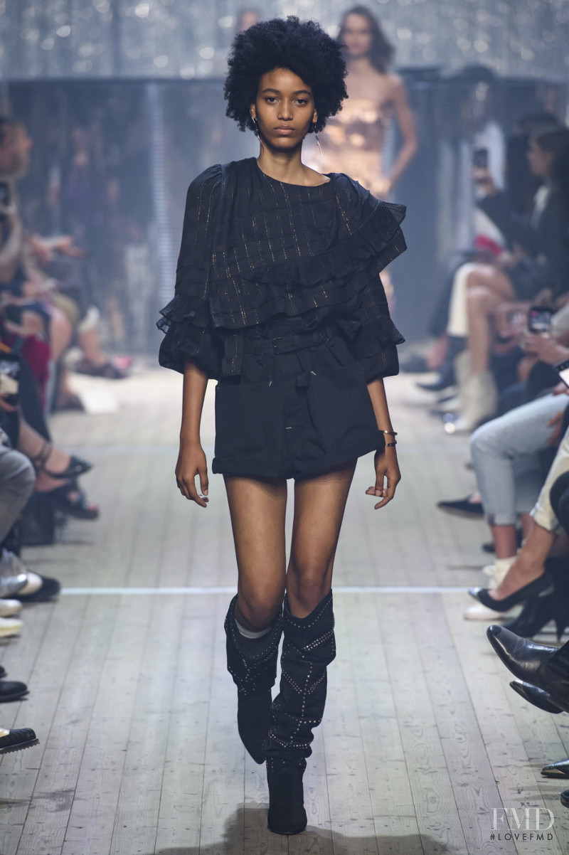 Manuela Sanchez featured in  the Isabel Marant fashion show for Spring/Summer 2019