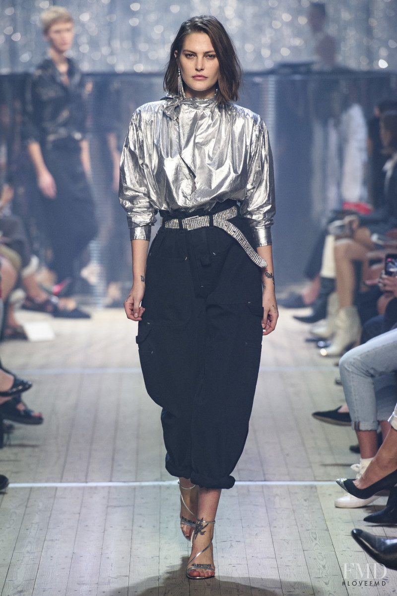 Catherine McNeil featured in  the Isabel Marant fashion show for Spring/Summer 2019