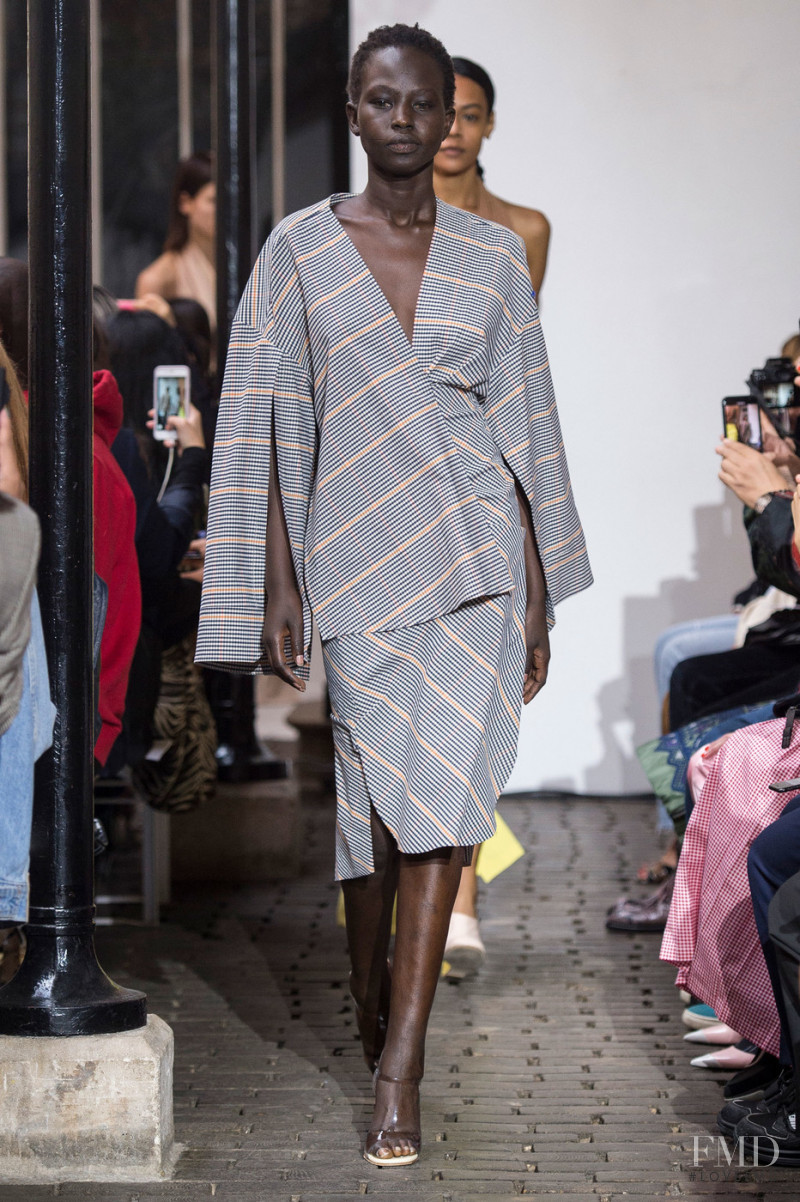 Aweng Chuol featured in  the A.W.A.K.E. by Natalia Alaverdian fashion show for Spring/Summer 2019