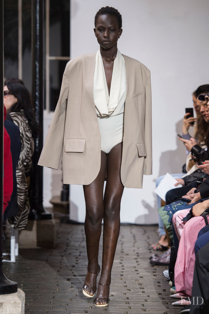 Aweng Chuol featured in  the A.W.A.K.E. by Natalia Alaverdian fashion show for Spring/Summer 2019