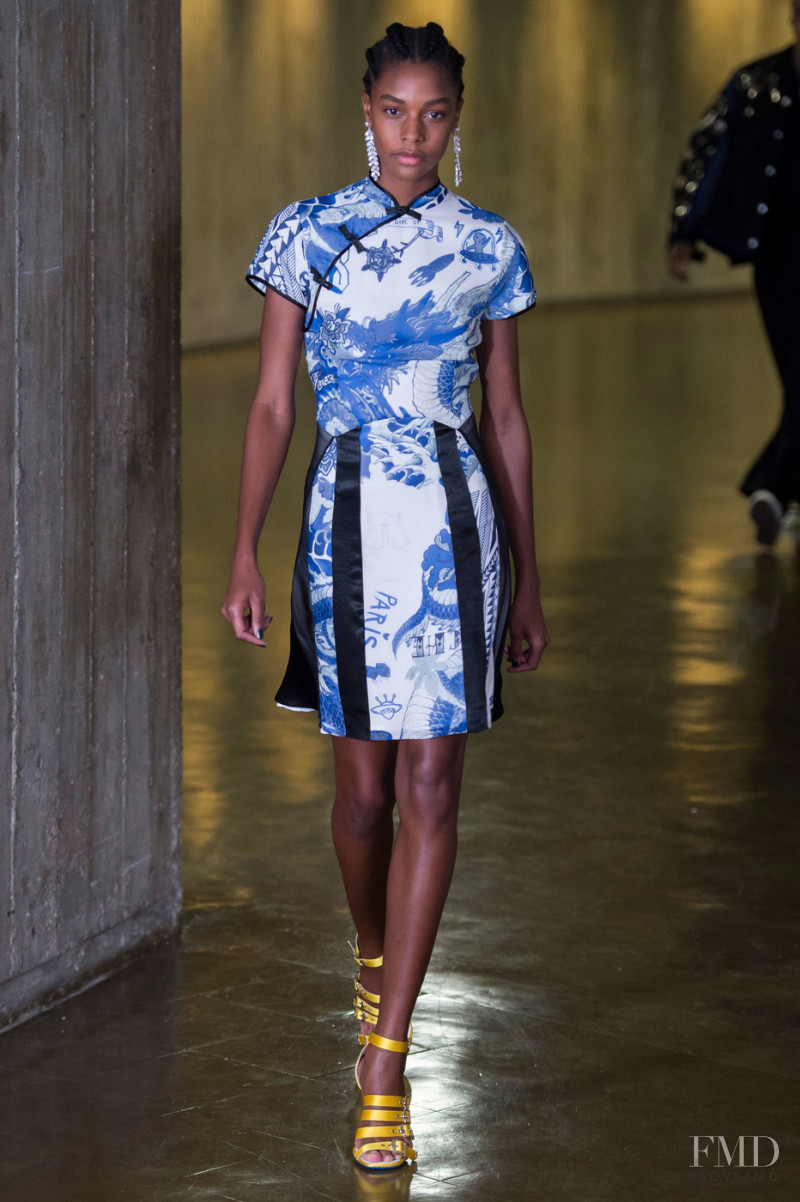 Karly Loyce featured in  the Koche fashion show for Spring/Summer 2019