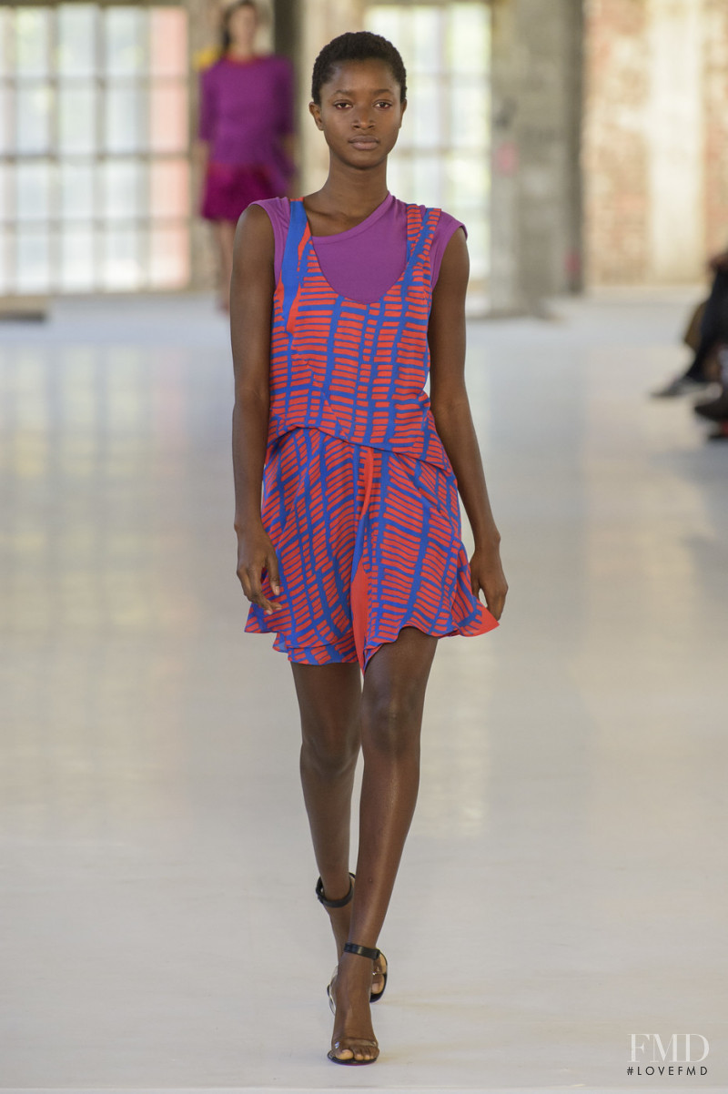 Oumie Jammeh featured in  the Atlein fashion show for Spring/Summer 2019