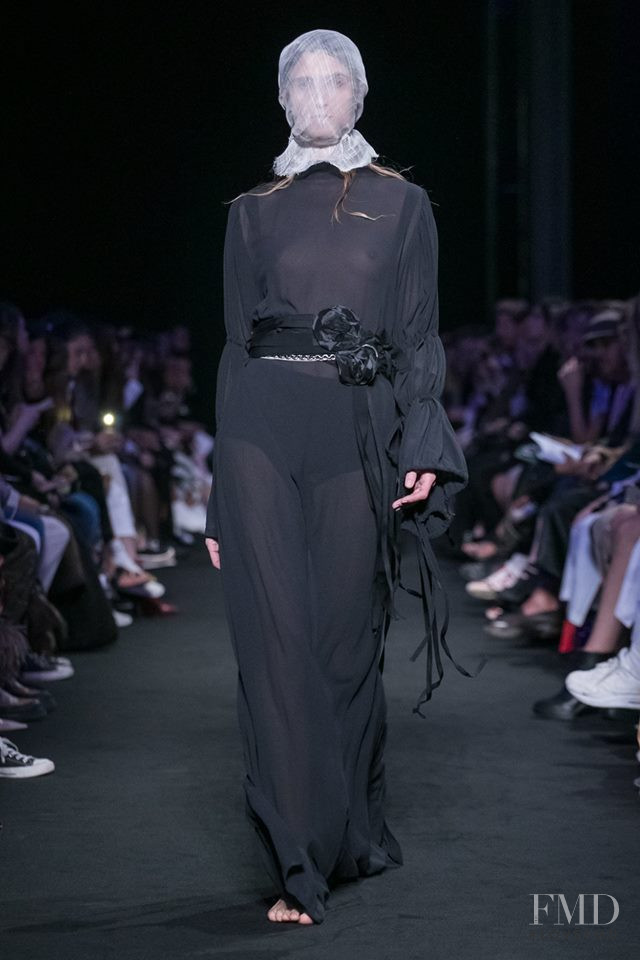 Daiane Conterato featured in  the Ann Demeulemeester fashion show for Spring/Summer 2019