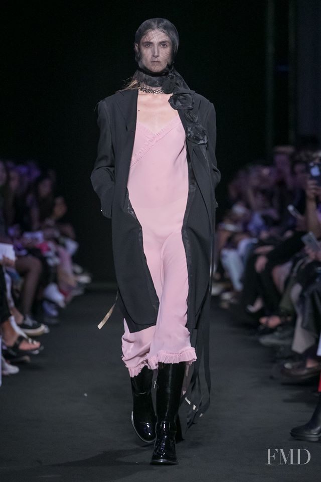 Daiane Conterato featured in  the Ann Demeulemeester fashion show for Spring/Summer 2019
