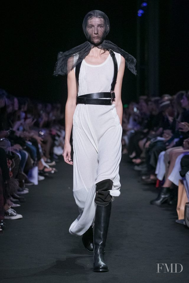 Karolina Laczkowska featured in  the Ann Demeulemeester fashion show for Spring/Summer 2019