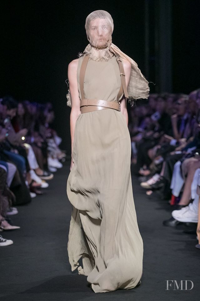 Karolina Laczkowska featured in  the Ann Demeulemeester fashion show for Spring/Summer 2019