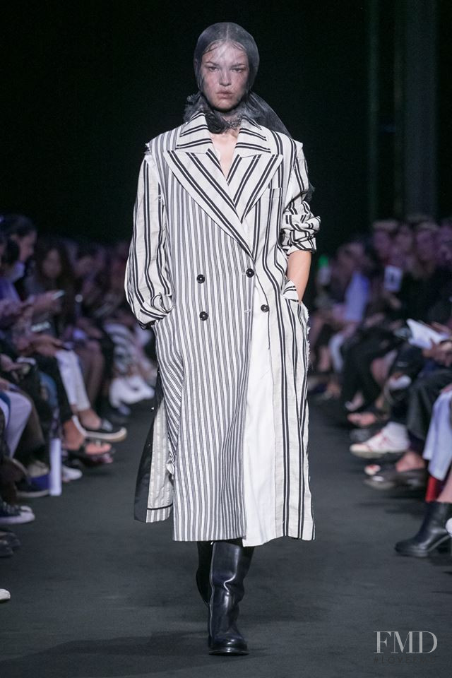 Matea Brakus featured in  the Ann Demeulemeester fashion show for Spring/Summer 2019