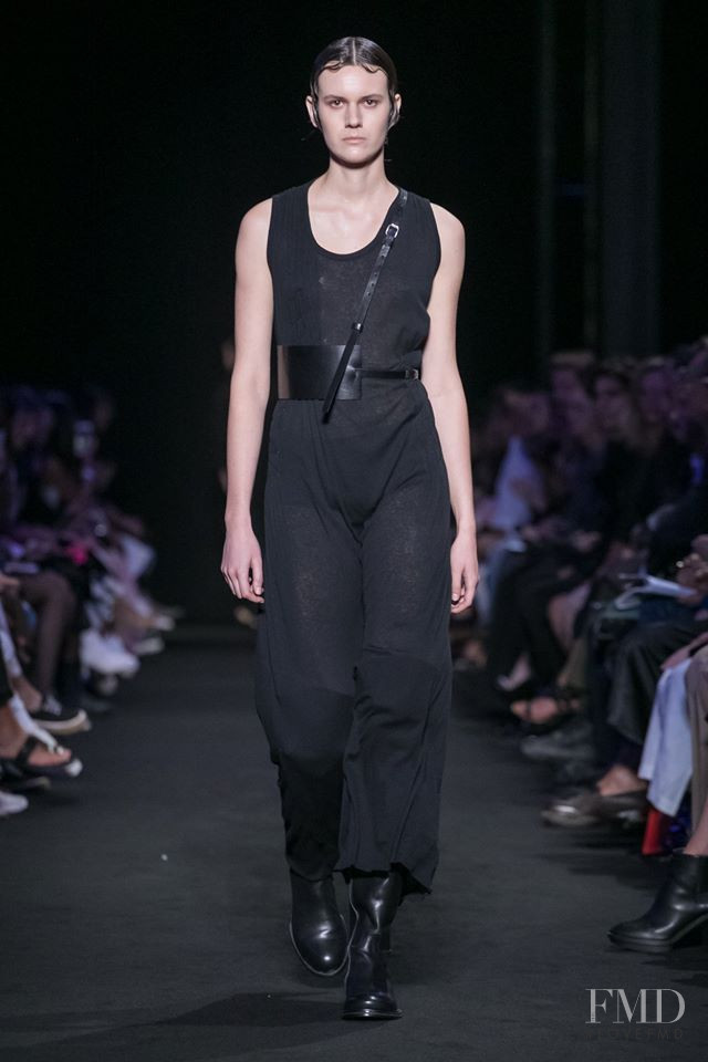 Jamily Meurer Wernke featured in  the Ann Demeulemeester fashion show for Spring/Summer 2019