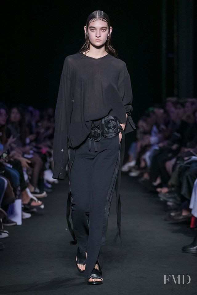 Yuliia Ratner featured in  the Ann Demeulemeester fashion show for Spring/Summer 2019