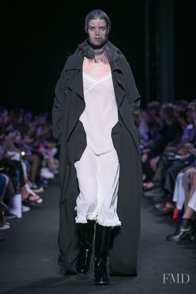 Meghan Collison featured in  the Ann Demeulemeester fashion show for Spring/Summer 2019