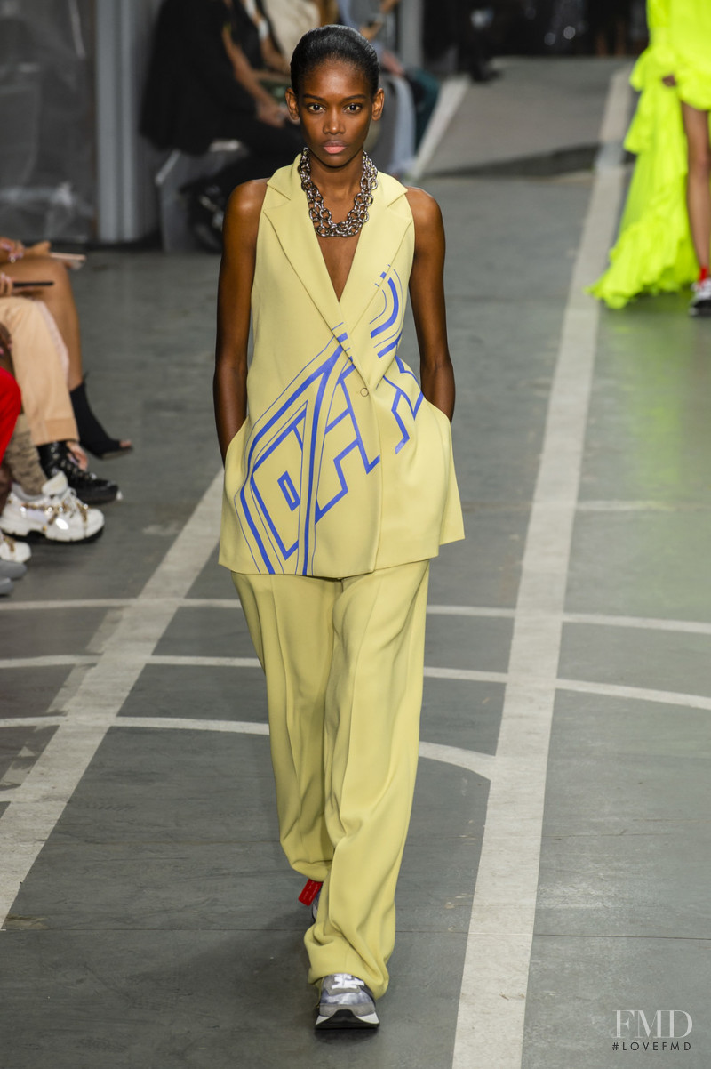 Elibeidy Dani featured in  the Off-White fashion show for Spring/Summer 2019