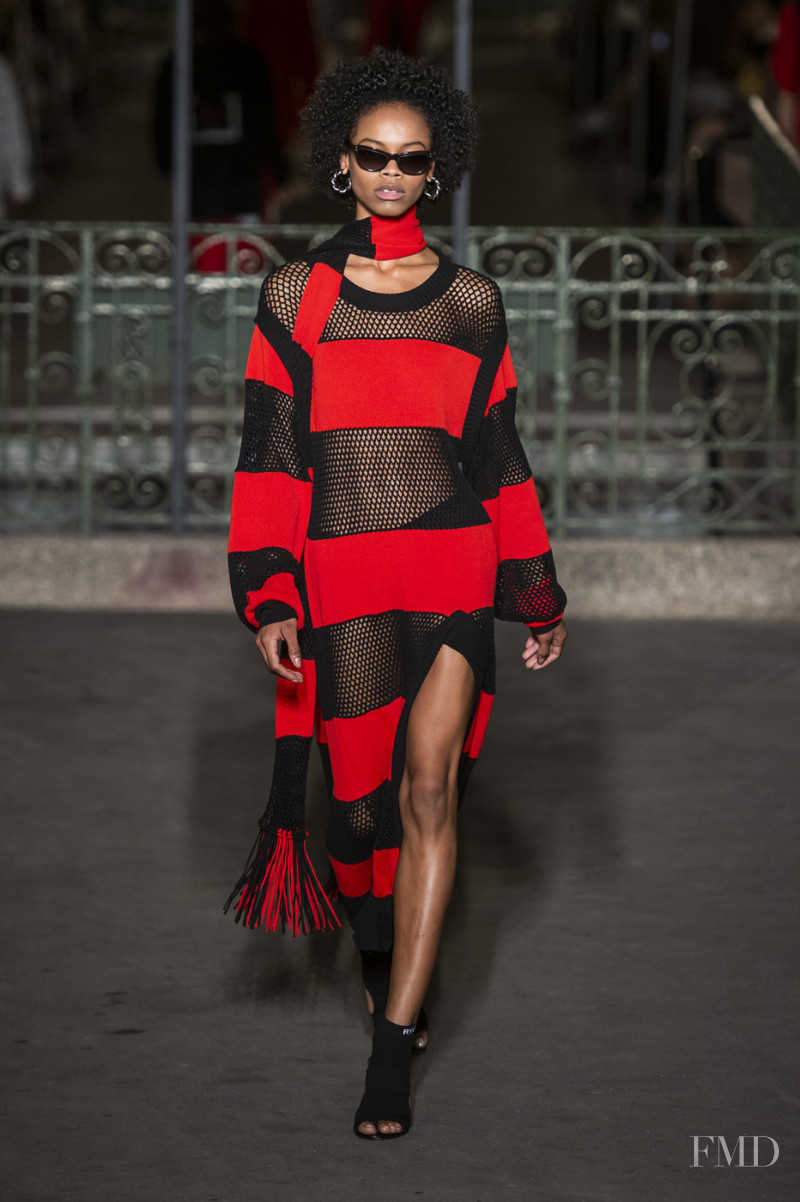 Aaliyah Hydes featured in  the Sonia Rykiel fashion show for Spring/Summer 2019