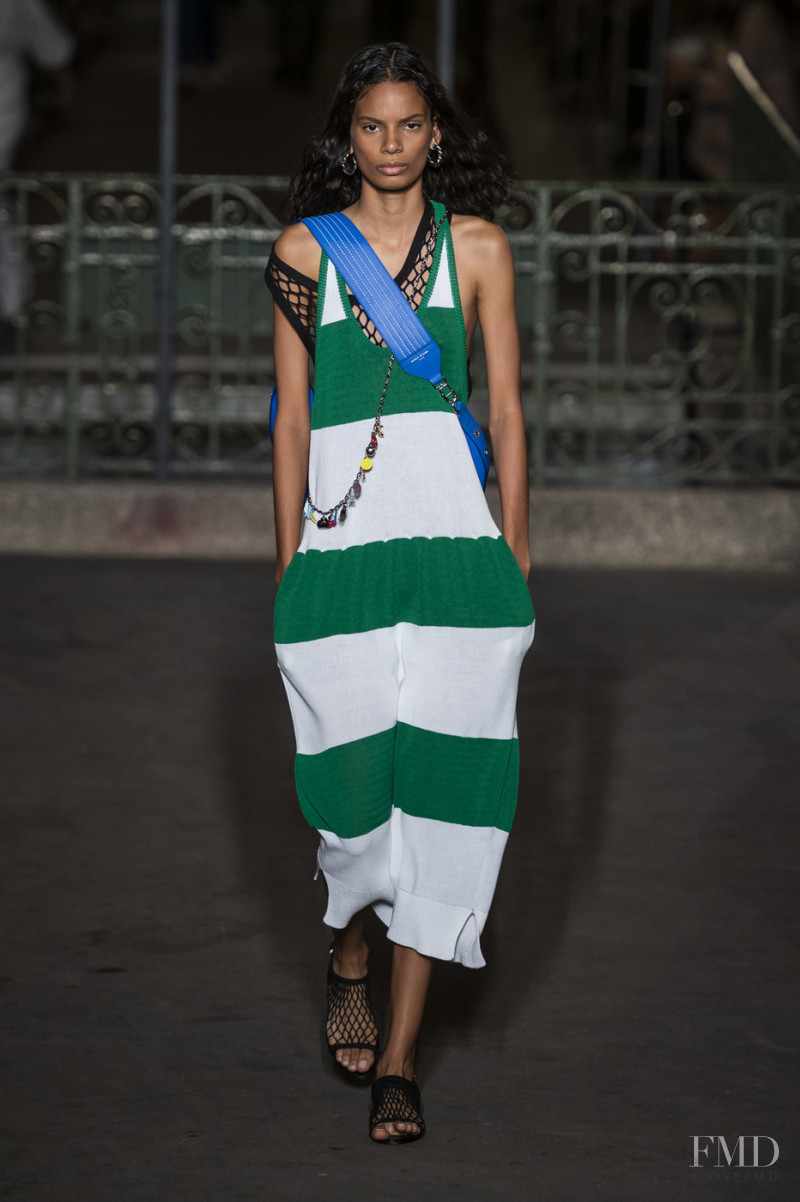 Annibelis Baez featured in  the Sonia Rykiel fashion show for Spring/Summer 2019