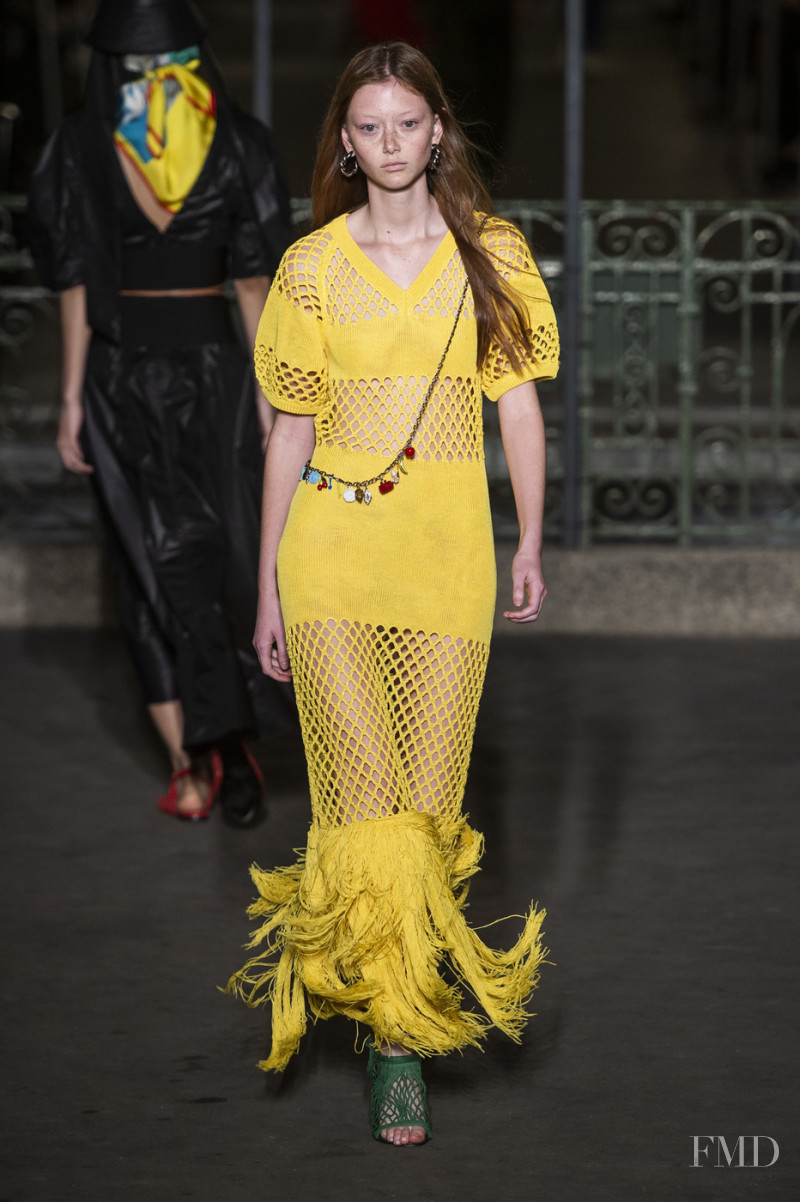 Sara Grace Wallerstedt featured in  the Sonia Rykiel fashion show for Spring/Summer 2019