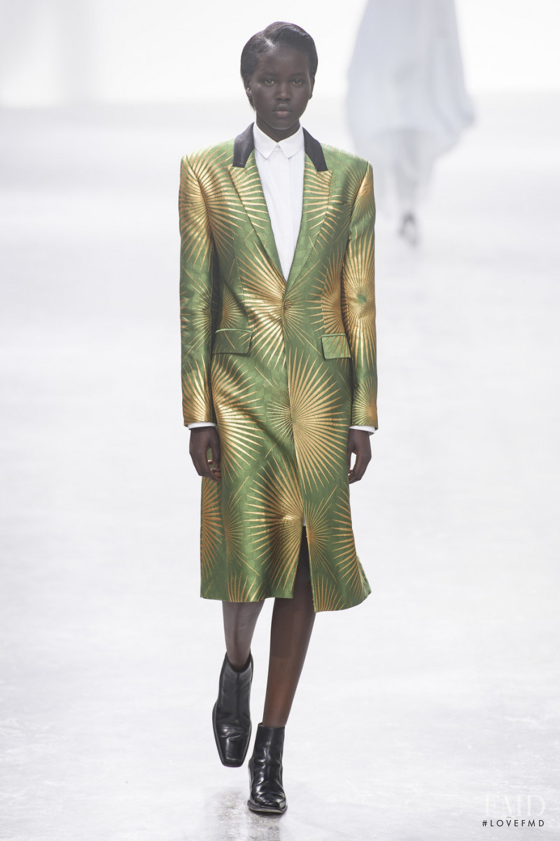 Adut Akech Bior featured in  the Haider Ackermann fashion show for Spring/Summer 2019