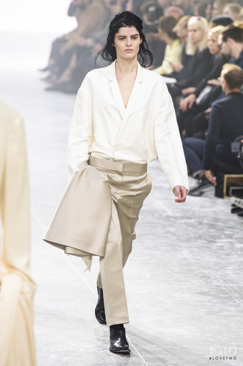 Hannah Elyse featured in  the Haider Ackermann fashion show for Spring/Summer 2019