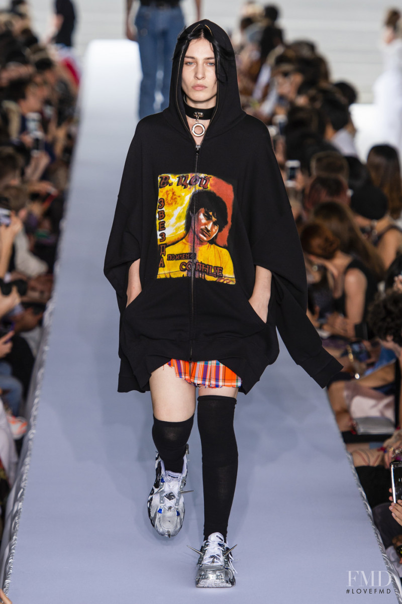 Eline Hoyois featured in  the Vetements fashion show for Spring/Summer 2019