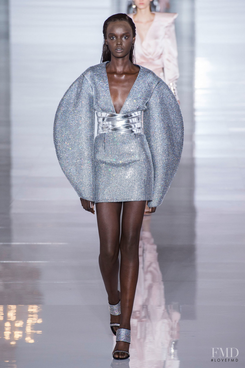 Duckie Thot featured in  the Balmain fashion show for Spring/Summer 2019