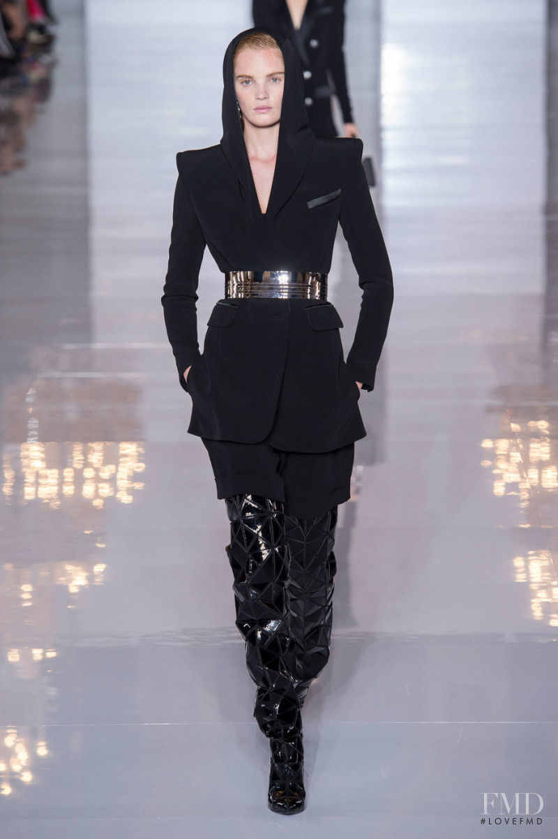 Alexina Graham featured in  the Balmain fashion show for Spring/Summer 2019