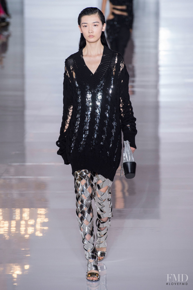 Jiang Fang Lei featured in  the Balmain fashion show for Spring/Summer 2019