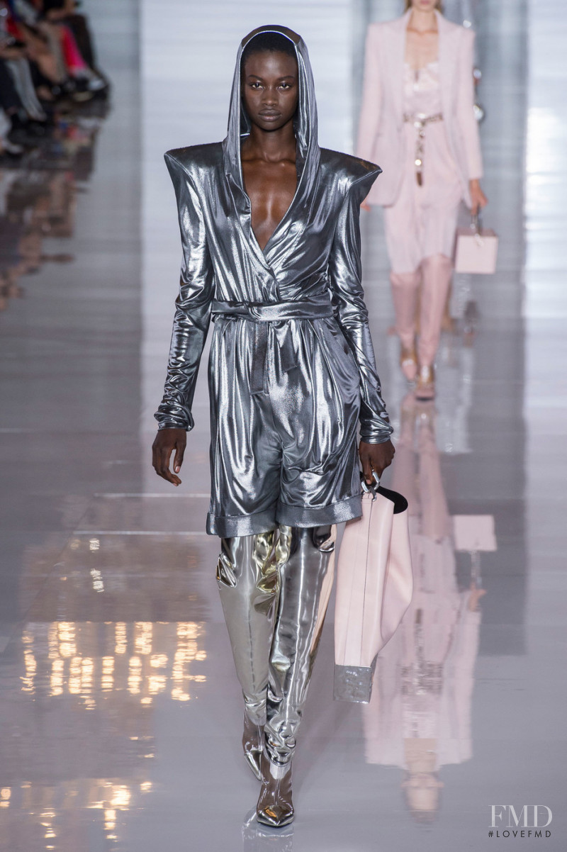 Fatou Jobe featured in  the Balmain fashion show for Spring/Summer 2019