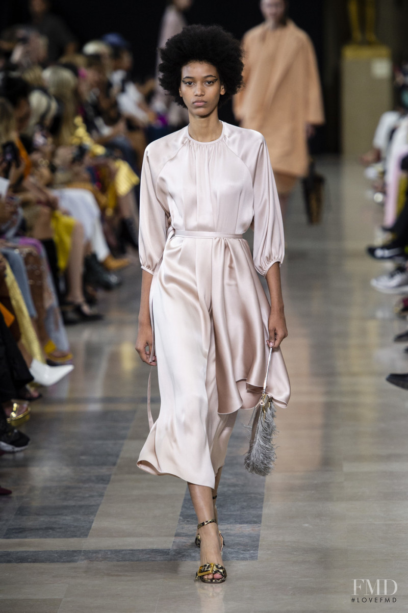 Manuela Sanchez featured in  the Rochas fashion show for Spring/Summer 2019