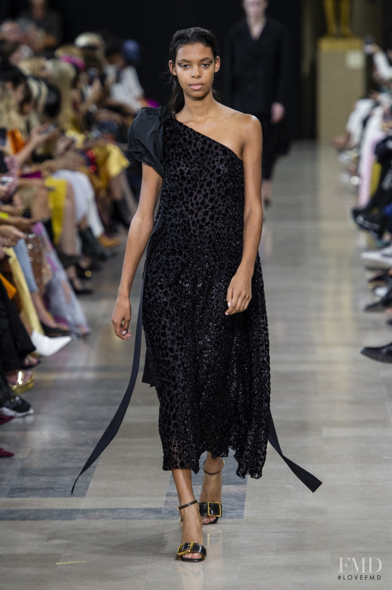 Alyssa Traore featured in  the Rochas fashion show for Spring/Summer 2019