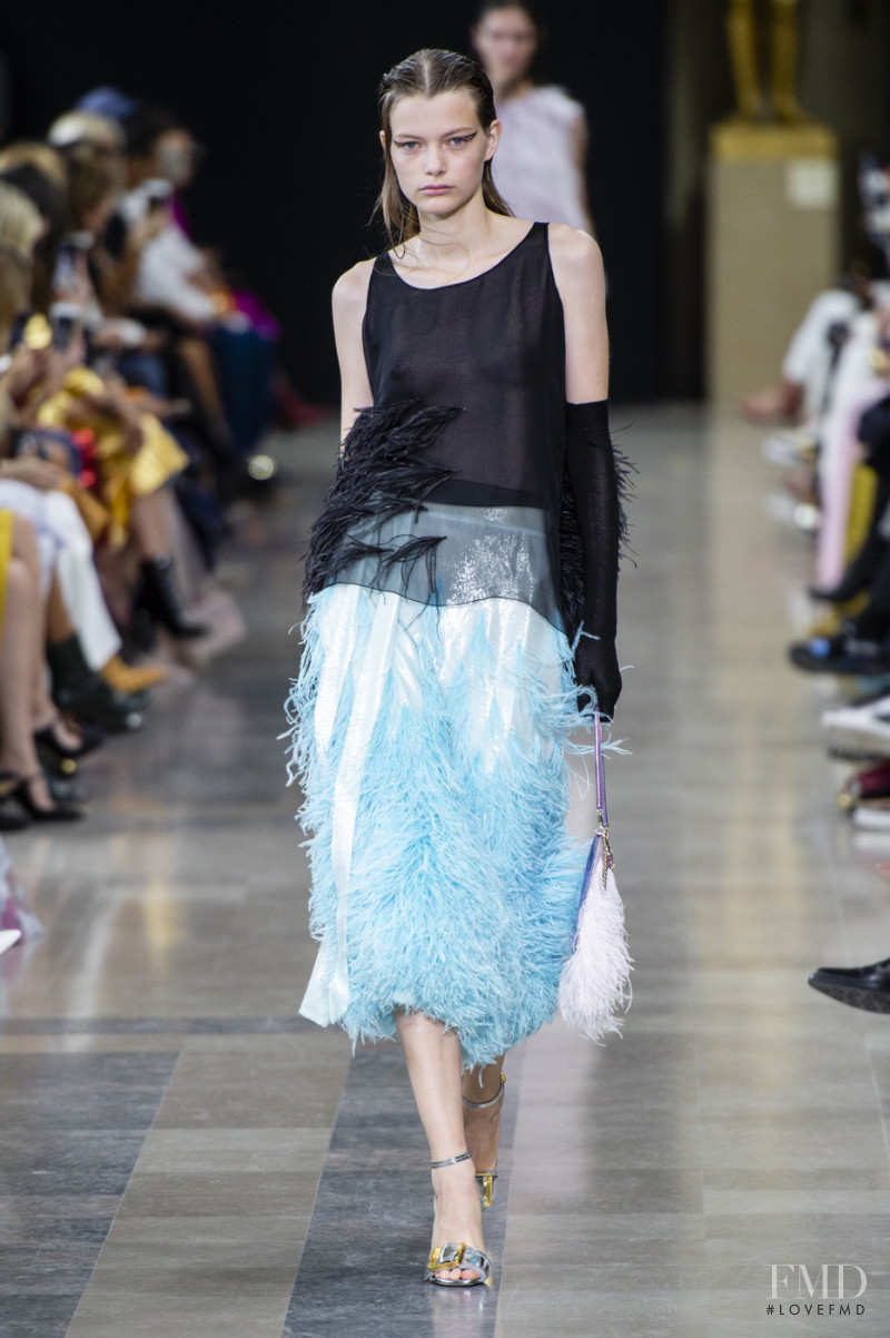 Louise Robert featured in  the Rochas fashion show for Spring/Summer 2019