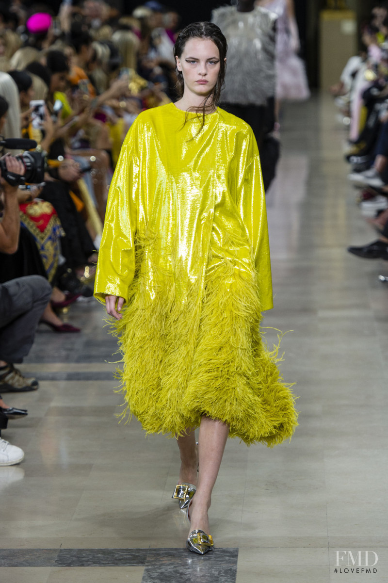 Lea Holzfuss featured in  the Rochas fashion show for Spring/Summer 2019