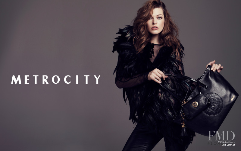 Milla Jovovich featured in  the Metrocity advertisement for Spring/Summer 2011