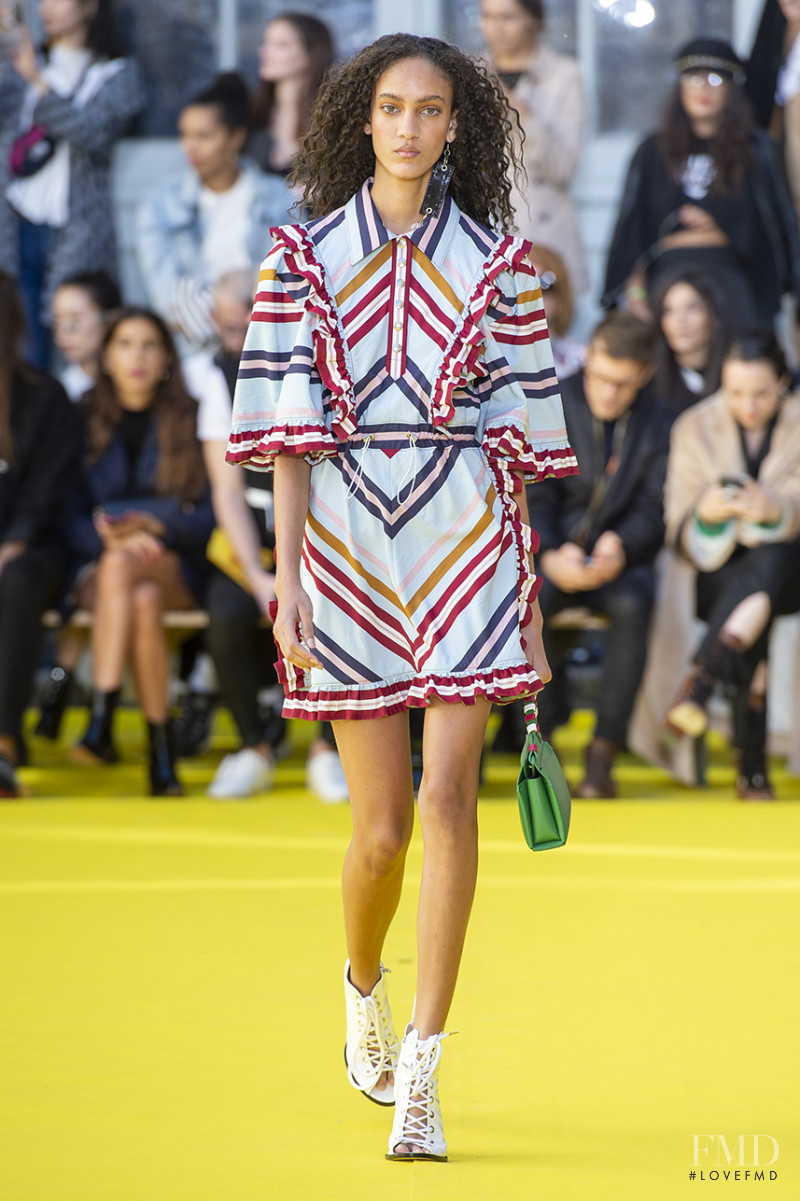 Nayeli Figueroa featured in  the VICTORIA/TOMAS fashion show for Spring/Summer 2019